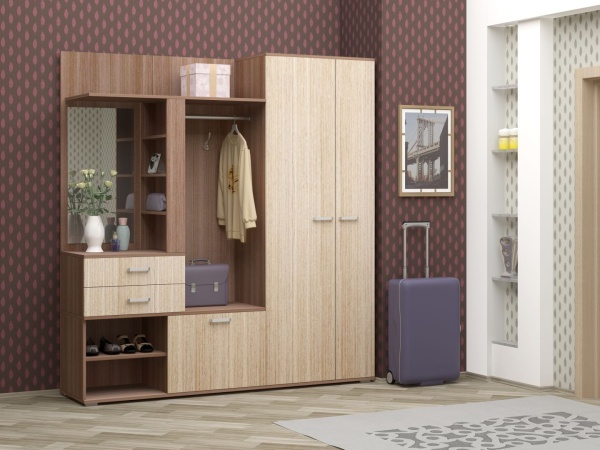 Прихожая Вавилон-7/Разные Цвета (2,0х2,02х0,52)